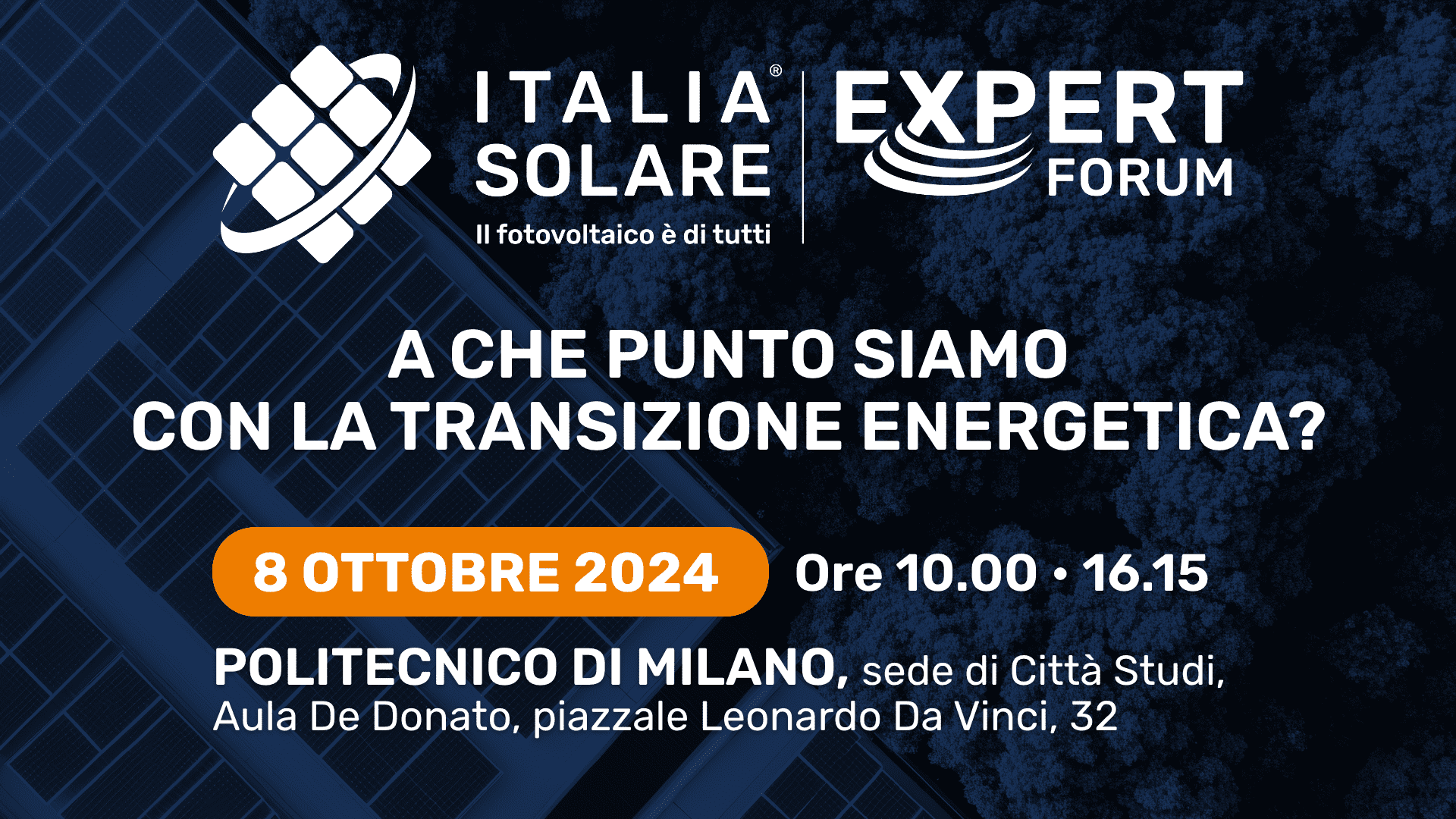 ITALIA SOLARE Expert Forum | A che punto siamo con la transizione energetica?